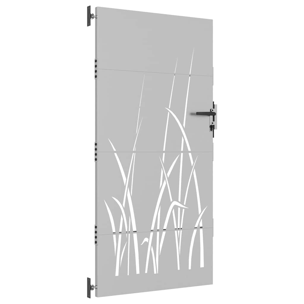 vidaXL Poartă pentru grădină, 85x175 cm, oțel corten, model iarbă vidaXL Poartă pentru grădină, 85x175 cm, oțel corten, model iarbă