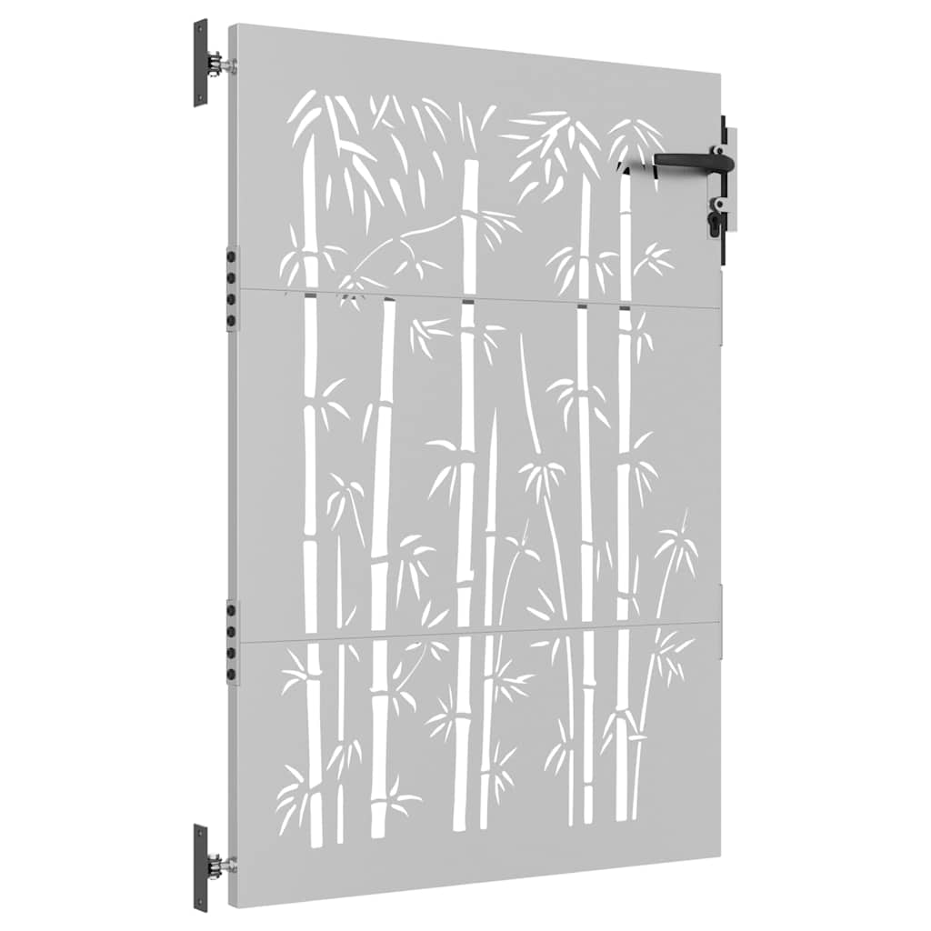 vidaXL Poartă pentru grădină, 85x150 cm, oțel corten, model bambus vidaXL Poartă pentru grădină, 85x150 cm, oțel corten, model bambus