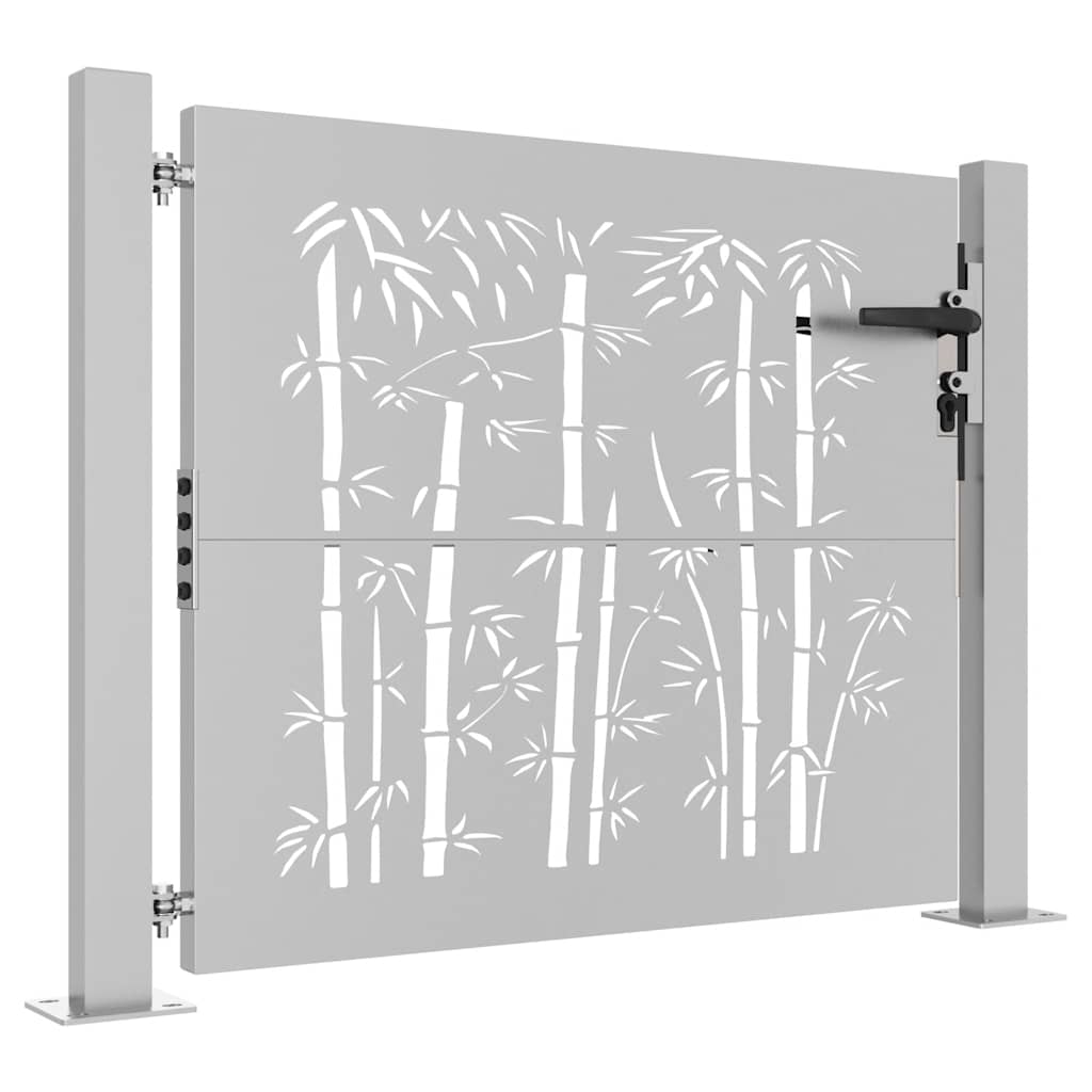 vidaXL Poartă pentru grădină, 105x105 cm, oțel corten, model bambus vidaXL Poartă pentru grădină, 105x105 cm, oțel corten, model bambus