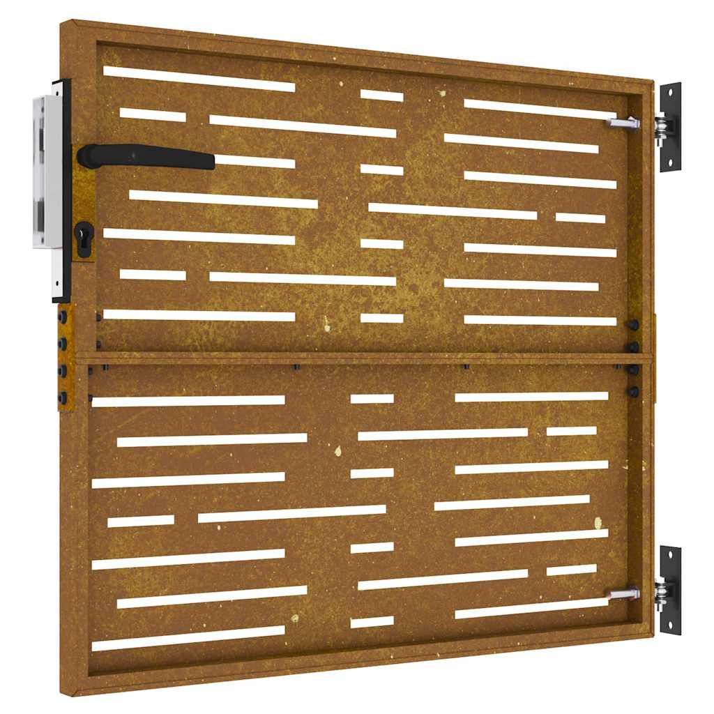 vidaXL Poartă pentru grădină, 85x75 cm, oțel corten, dreptunghiuri vidaXL Poartă pentru grădină, 85x75 cm, oțel corten, dreptunghiuri