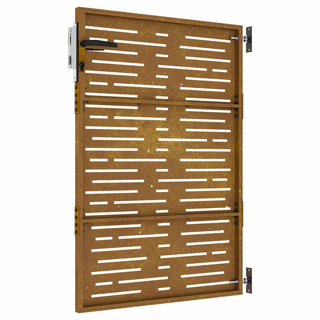 vidaXL Poartă pentru grădină, 85x125 cm, oțel corten, dreptunghiuri vidaXL Poartă pentru grădină, 85x125 cm, oțel corten, dreptunghiuri