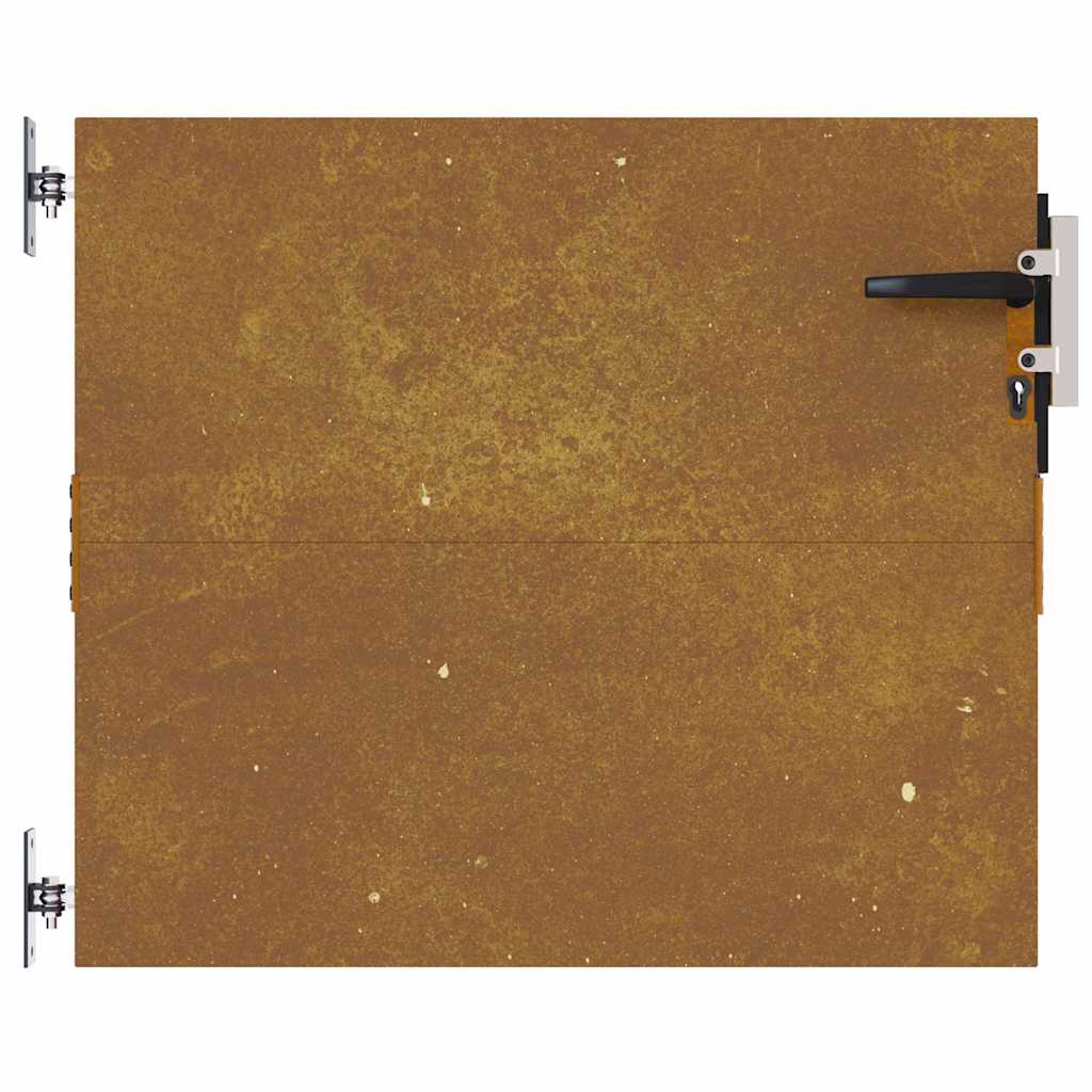 vidaXL Poartă pentru grădină, 85x100 cm, oțel corten