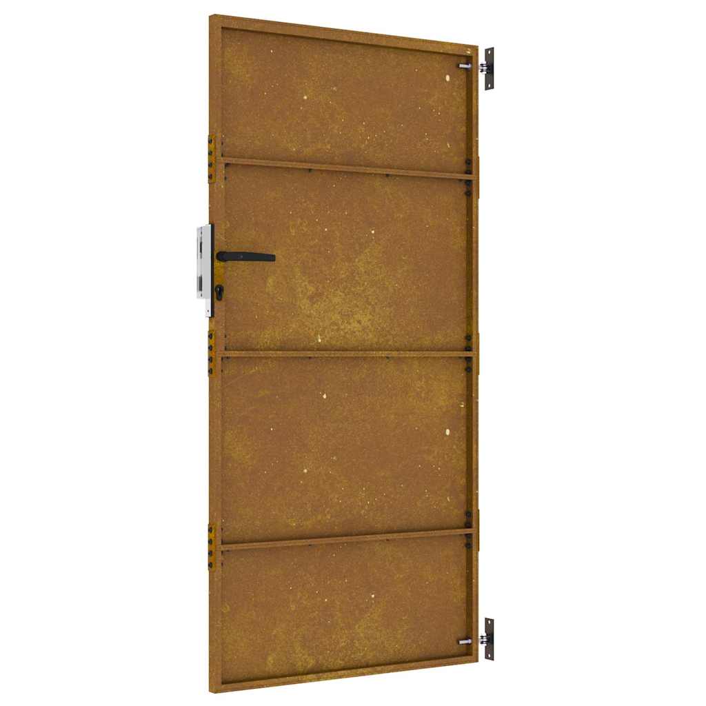 vidaXL Poartă pentru grădină, 85x200 cm, oțel corten