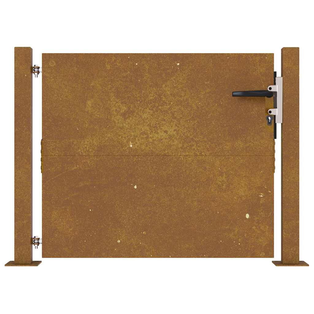 vidaXL Poartă pentru grădină, 105x80 cm, oțel corten