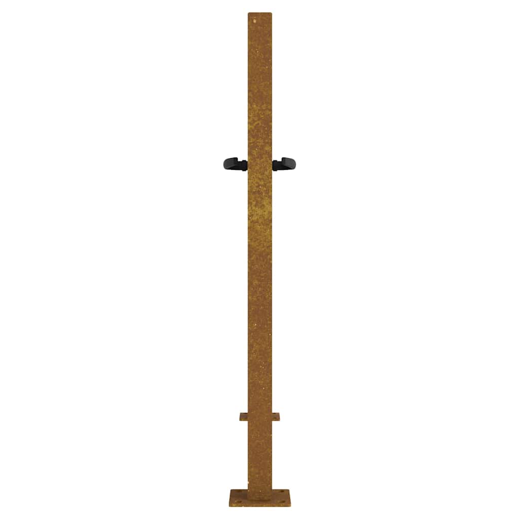 vidaXL Poartă pentru grădină, 105x105 cm, oțel corten