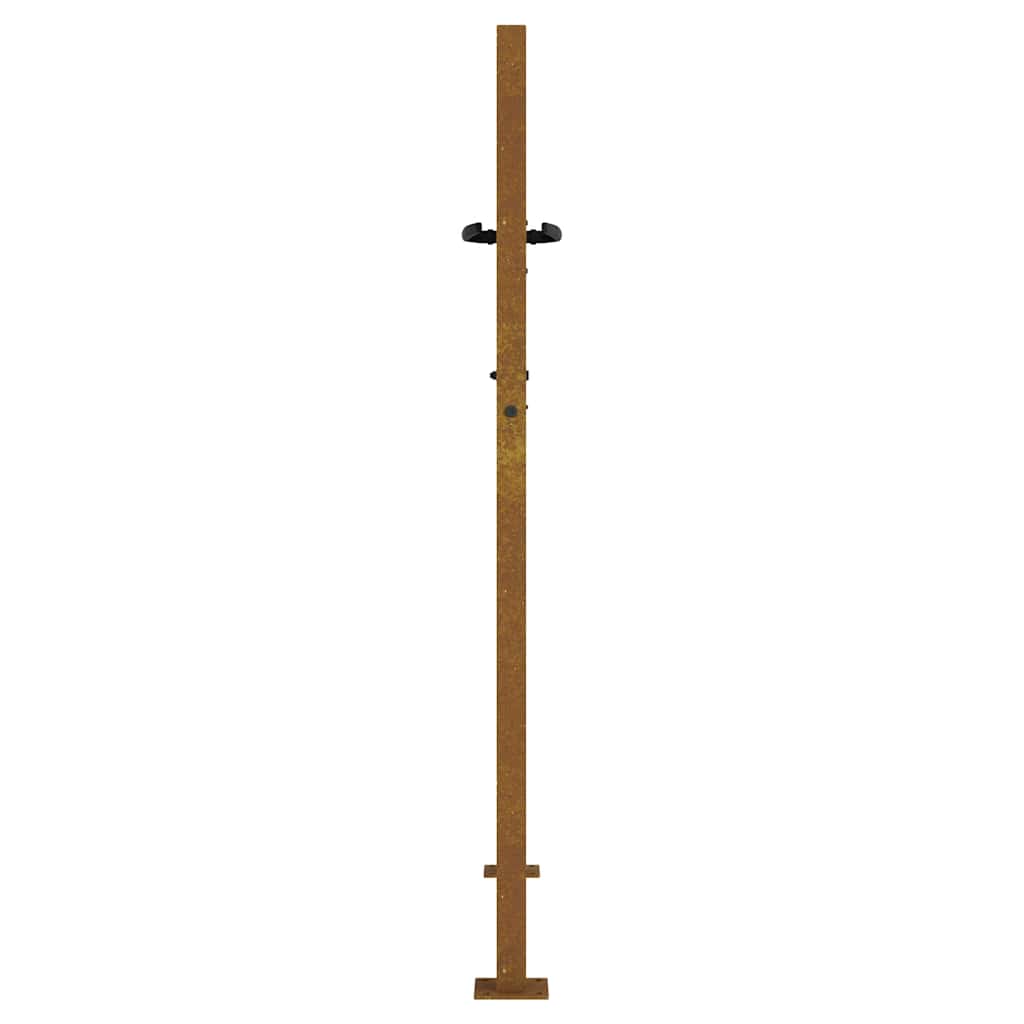 vidaXL Poartă pentru grădină, 105x130 cm, oțel corten