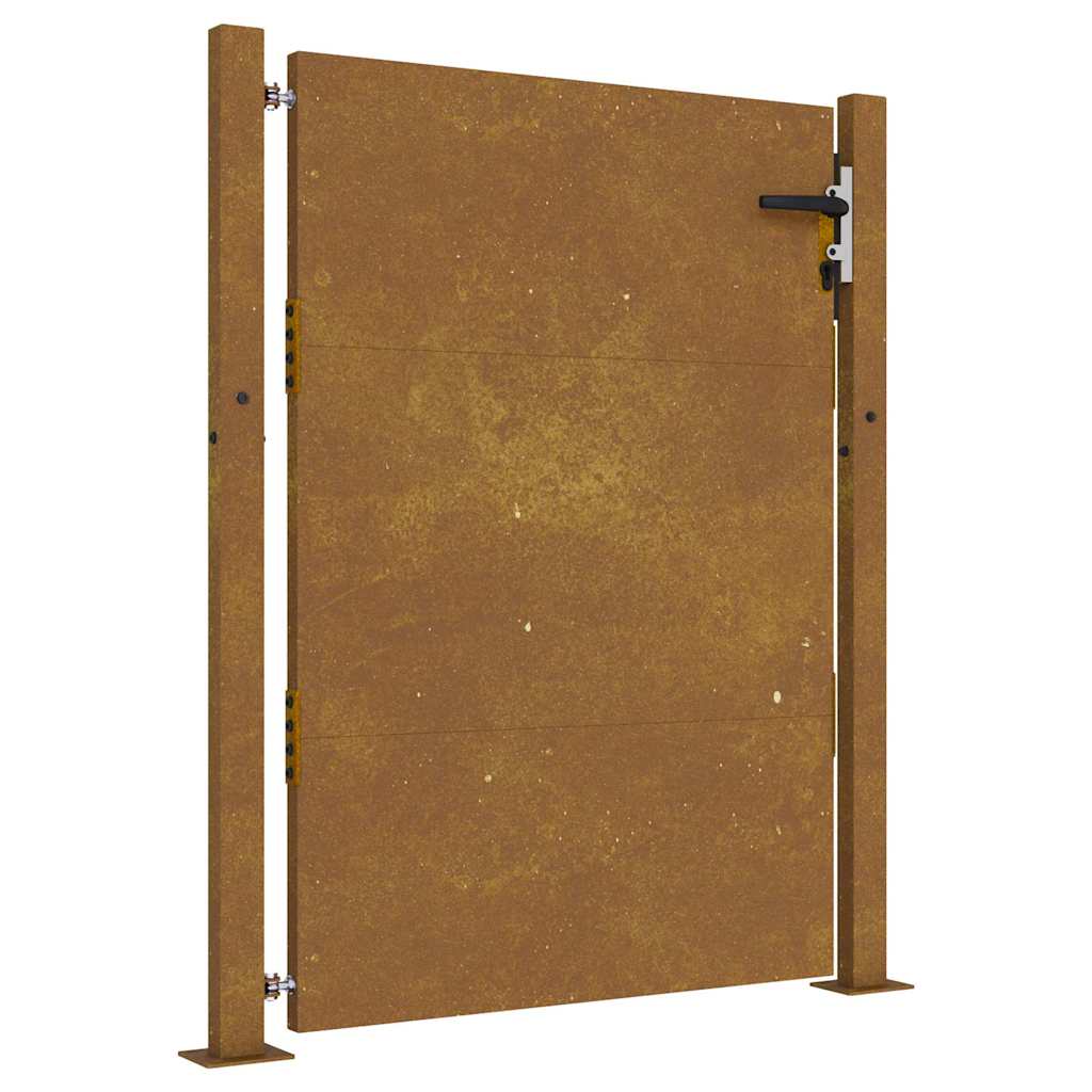 vidaXL Poartă pentru grădină, 105x155 cm, oțel corten