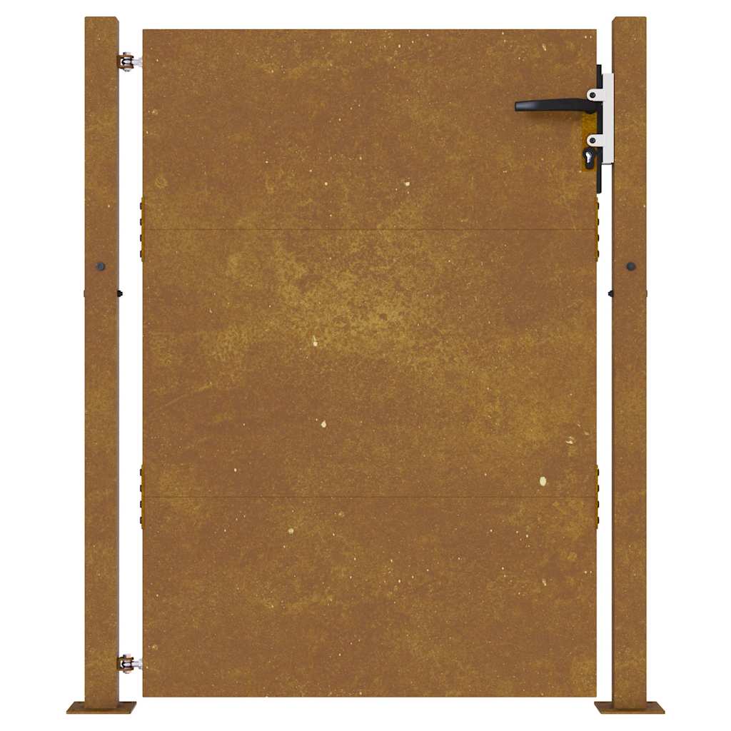 vidaXL Poartă pentru grădină, 105x155 cm, oțel corten