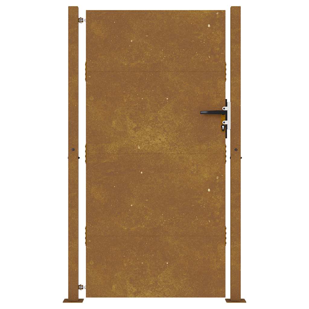 vidaXL Poartă de grădină, 105x205 cm, oțel corten