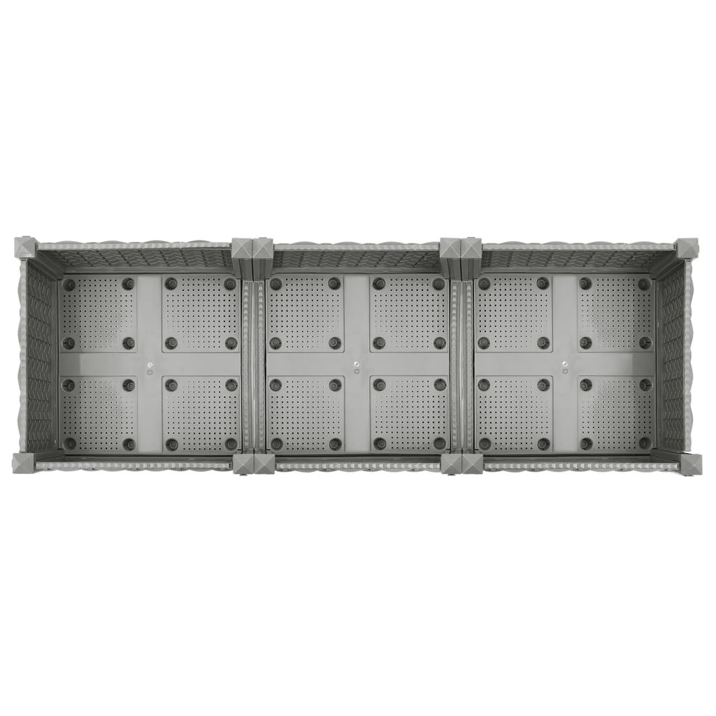 vidaXL Strat înălțat, 120x40x23 cm, polipropilenă
