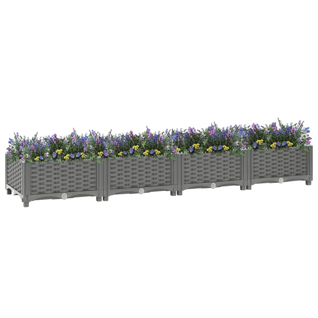 vidaXL Strat înălțat, 160x40x23 cm, polipropilenă vidaXL Strat înălțat, 160x40x23 cm, polipropilenă