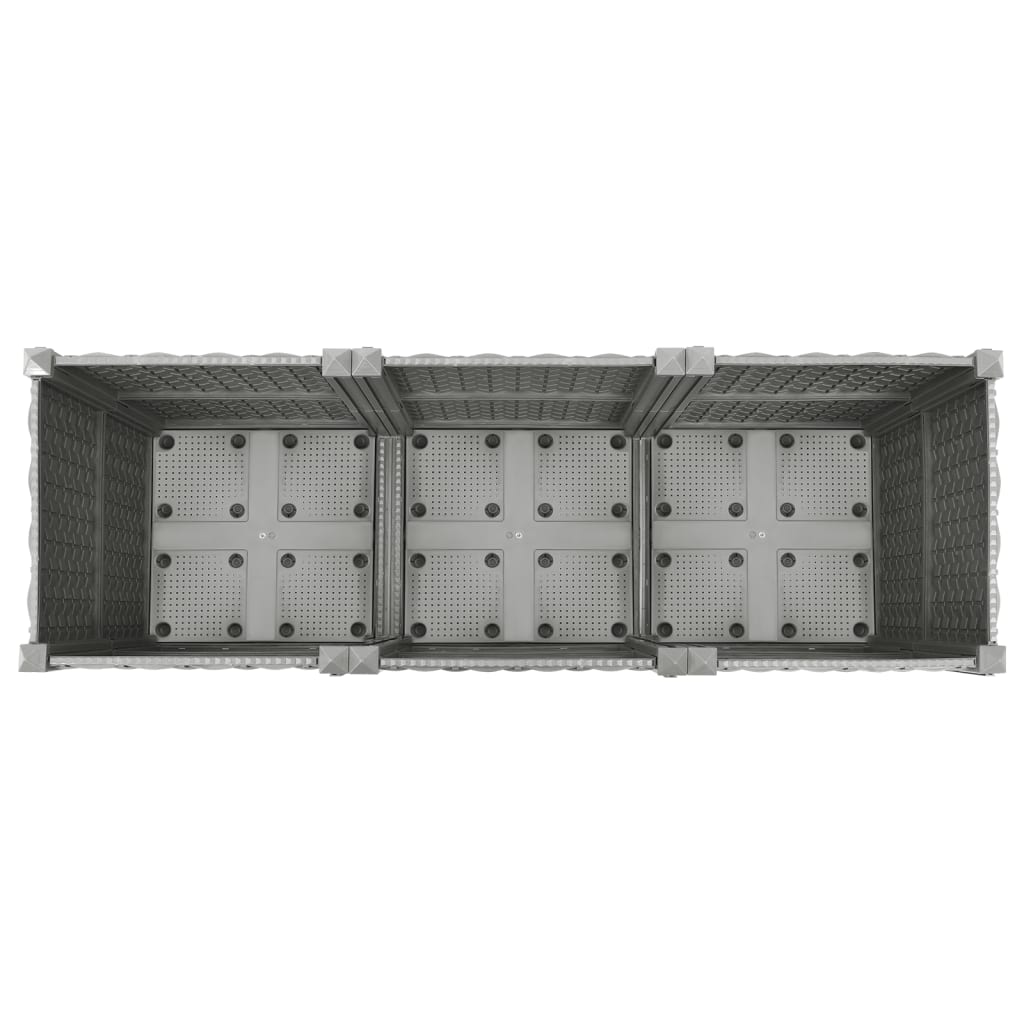vidaXL Strat înălțat, 120x40x38 cm, polipropilenă vidaXL Strat înălțat, 120x40x38 cm, polipropilenă