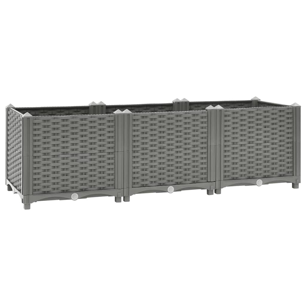 vidaXL Strat înălțat, 120x40x38 cm, polipropilenă vidaXL Strat înălțat, 120x40x38 cm, polipropilenă