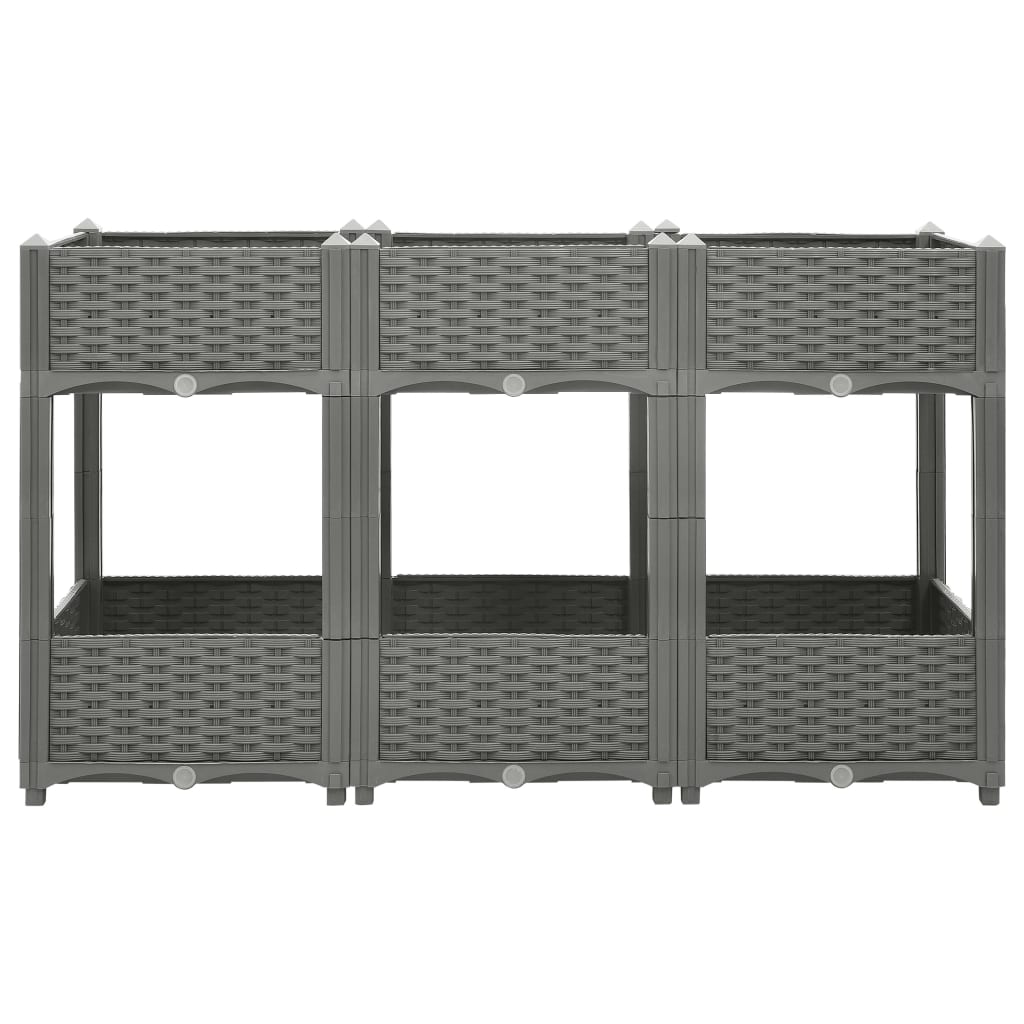 vidaXL Strat înălțat, 120x40x71 cm, polipropilenă vidaXL Strat înălțat, 120x40x71 cm, polipropilenă