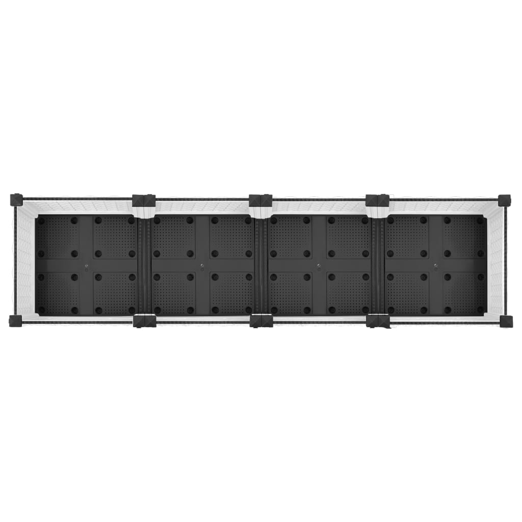 vidaXL Strat înălțat, 160x40x23 cm, polipropilenă vidaXL Strat înălțat, 160x40x23 cm, polipropilenă