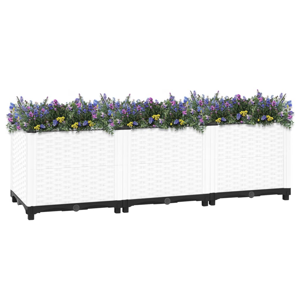 vidaXL Strat înălțat, 120x40x38 cm, polipropilenă vidaXL Strat înălțat, 120x40x38 cm, polipropilenă