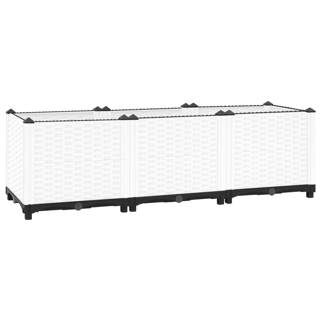 vidaXL Strat înălțat, 120x40x38 cm, polipropilenă vidaXL Strat înălțat, 120x40x38 cm, polipropilenă