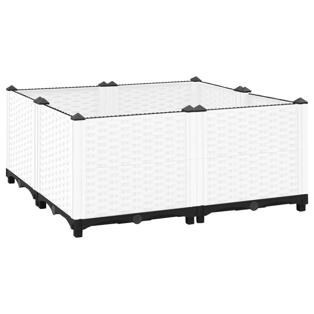 vidaXL Strat înălțat, 80x80x38 cm, polipropilenă vidaXL Strat înălțat, 80x80x38 cm, polipropilenă