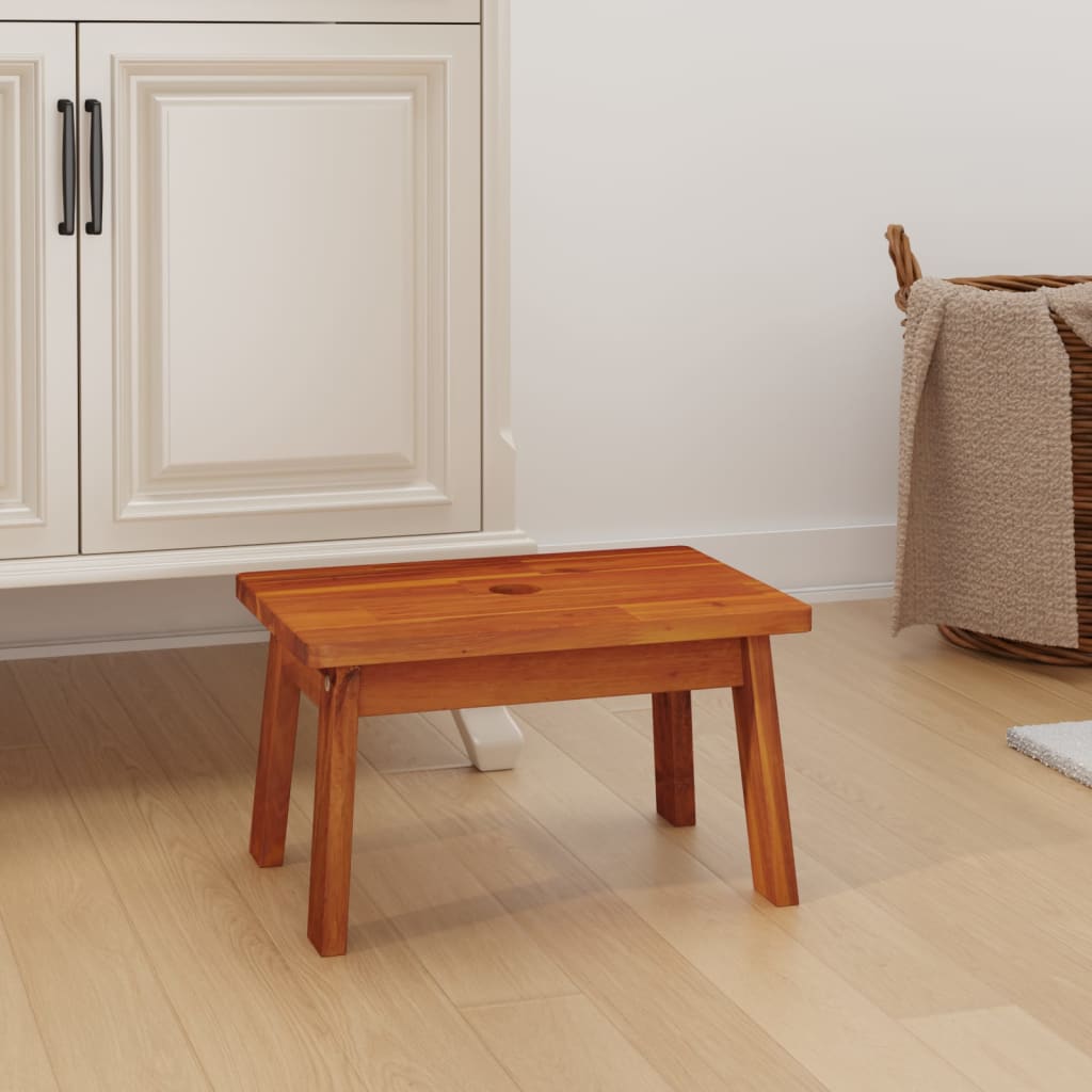 vidaXL Taburet cu 1 treaptă, 38x26x22 cm, lemn masiv de acacia
