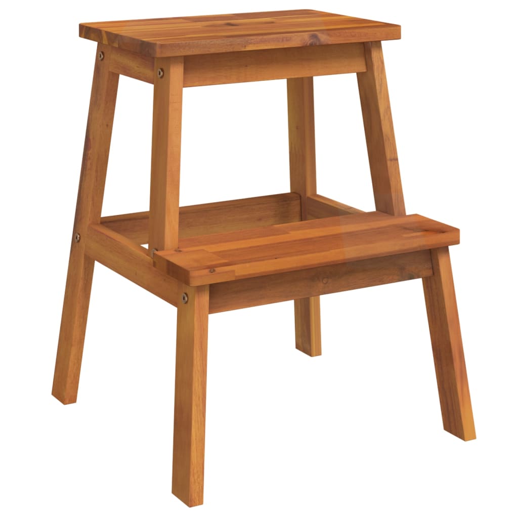 vidaXL Taburet cu 2 trepte, 40x38x50 cm, lemn masiv de acacia vidaXL Taburet cu 2 trepte, 40x38x50 cm, lemn masiv de acacia