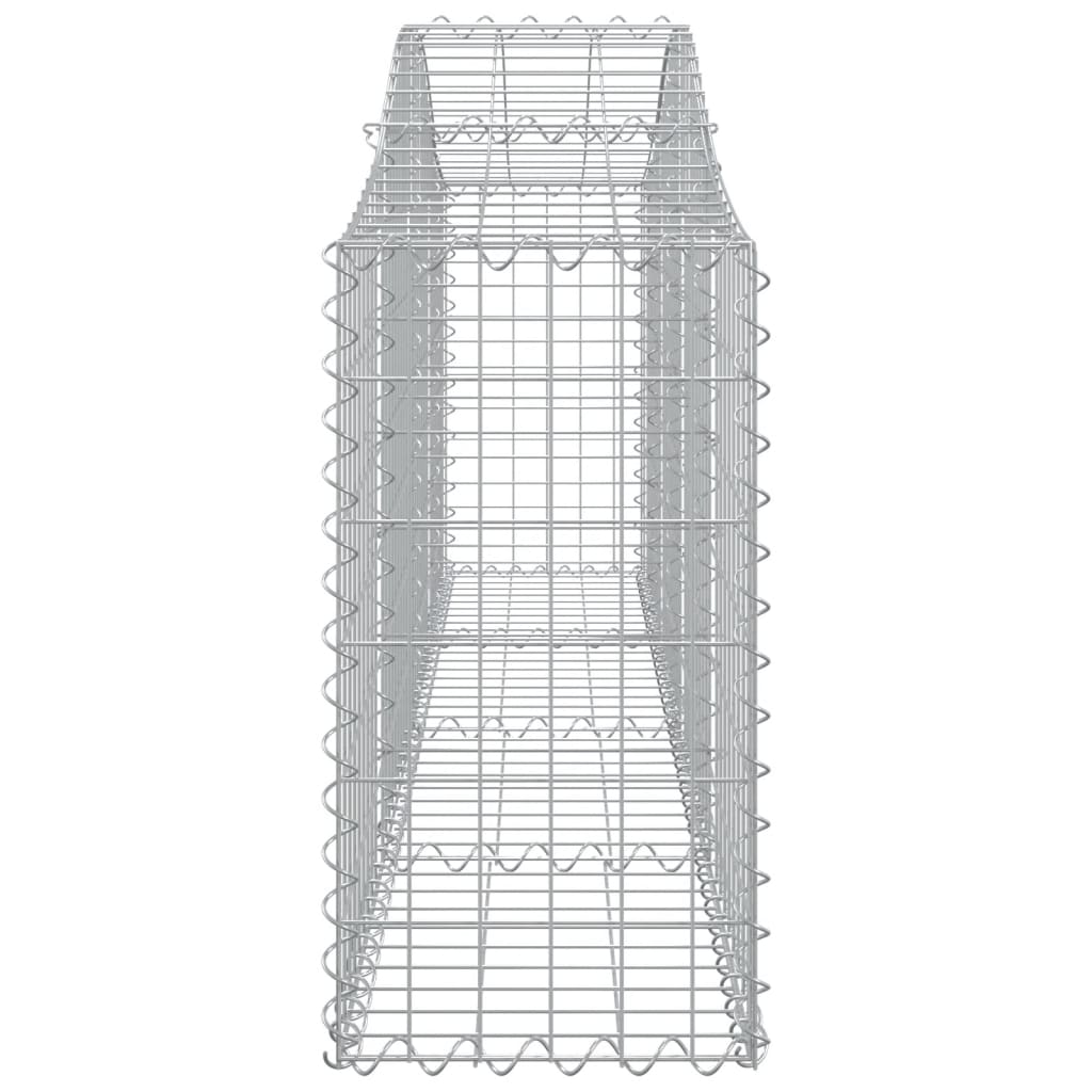 vidaXL Coș gabion arcuit 200x30x60/80 cm fier galvanizat vidaXL Coș gabion arcuit 200x30x60/80 cm fier galvanizat