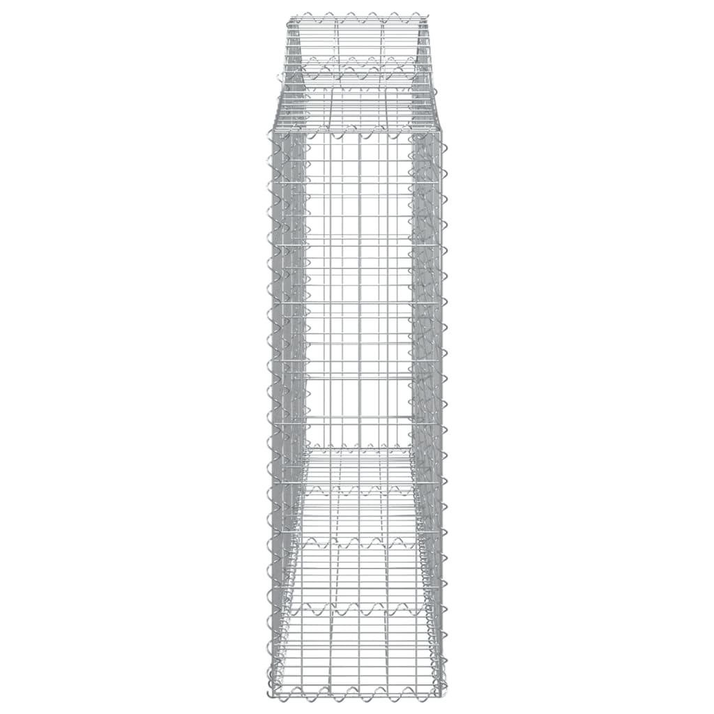 vidaXL Coș gabion arcuit 200x30x100/120 cm fier galvanizat vidaXL Coș gabion arcuit 200x30x100/120 cm fier galvanizat