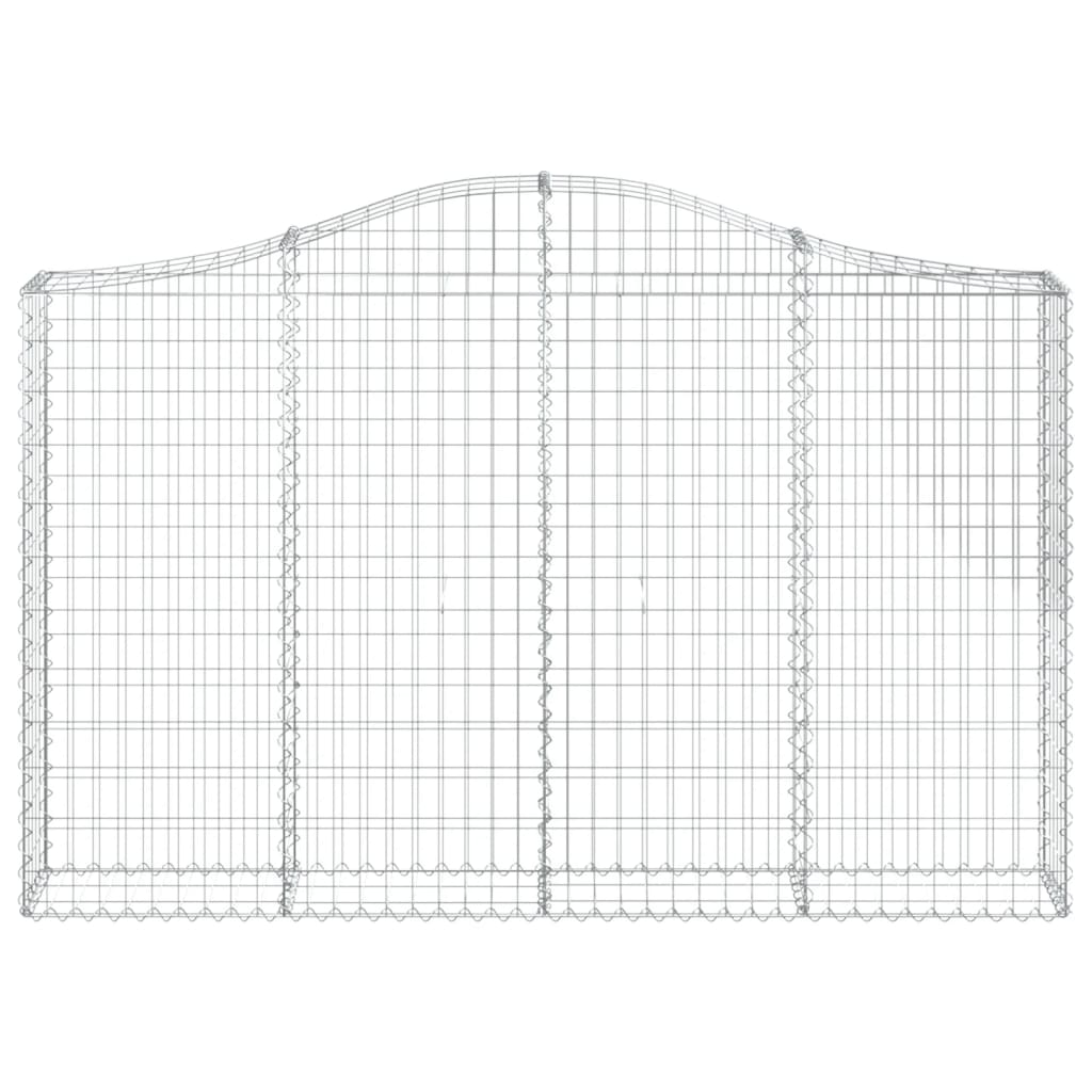 vidaXL Coș gabion arcuit 200x30x120/140 cm fier galvanizat vidaXL Coș gabion arcuit 200x30x120/140 cm fier galvanizat