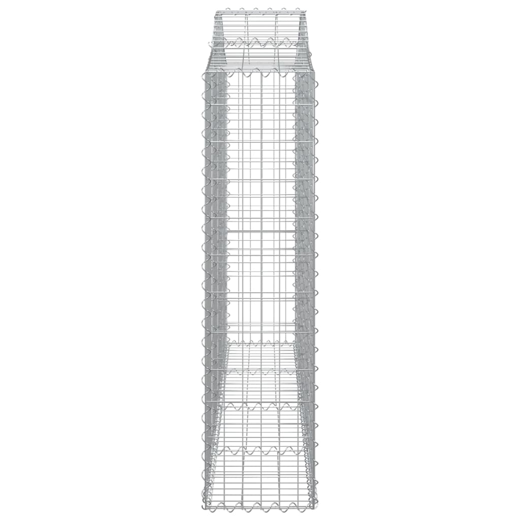 vidaXL Coș gabion arcuit 200x30x120/140 cm fier galvanizat vidaXL Coș gabion arcuit 200x30x120/140 cm fier galvanizat
