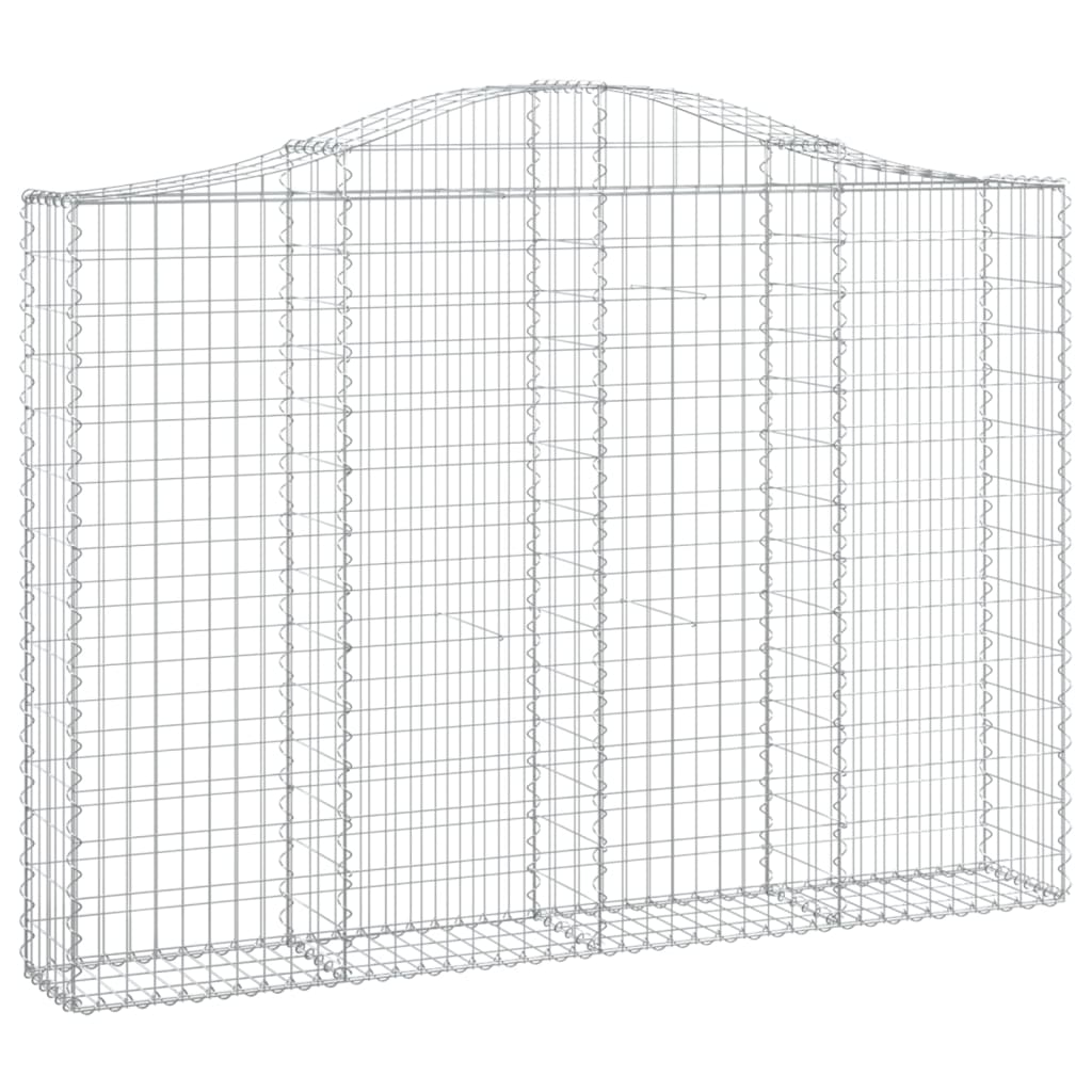 vidaXL Coș gabion arcuit 200x30x140/160 cm fier galvanizat vidaXL Coș gabion arcuit 200x30x140/160 cm fier galvanizat