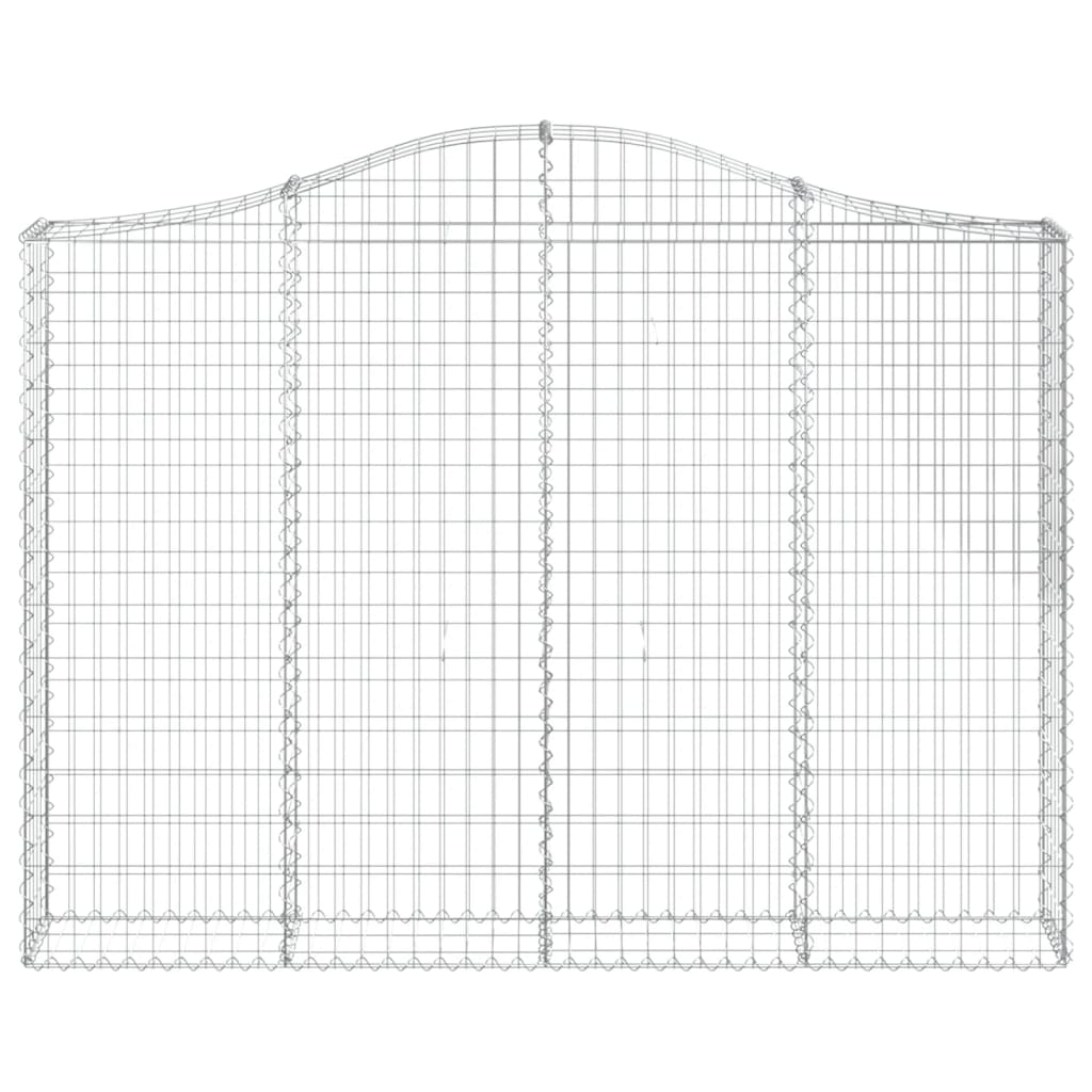 vidaXL Coș gabion arcuit 200x30x140/160 cm fier galvanizat vidaXL Coș gabion arcuit 200x30x140/160 cm fier galvanizat
