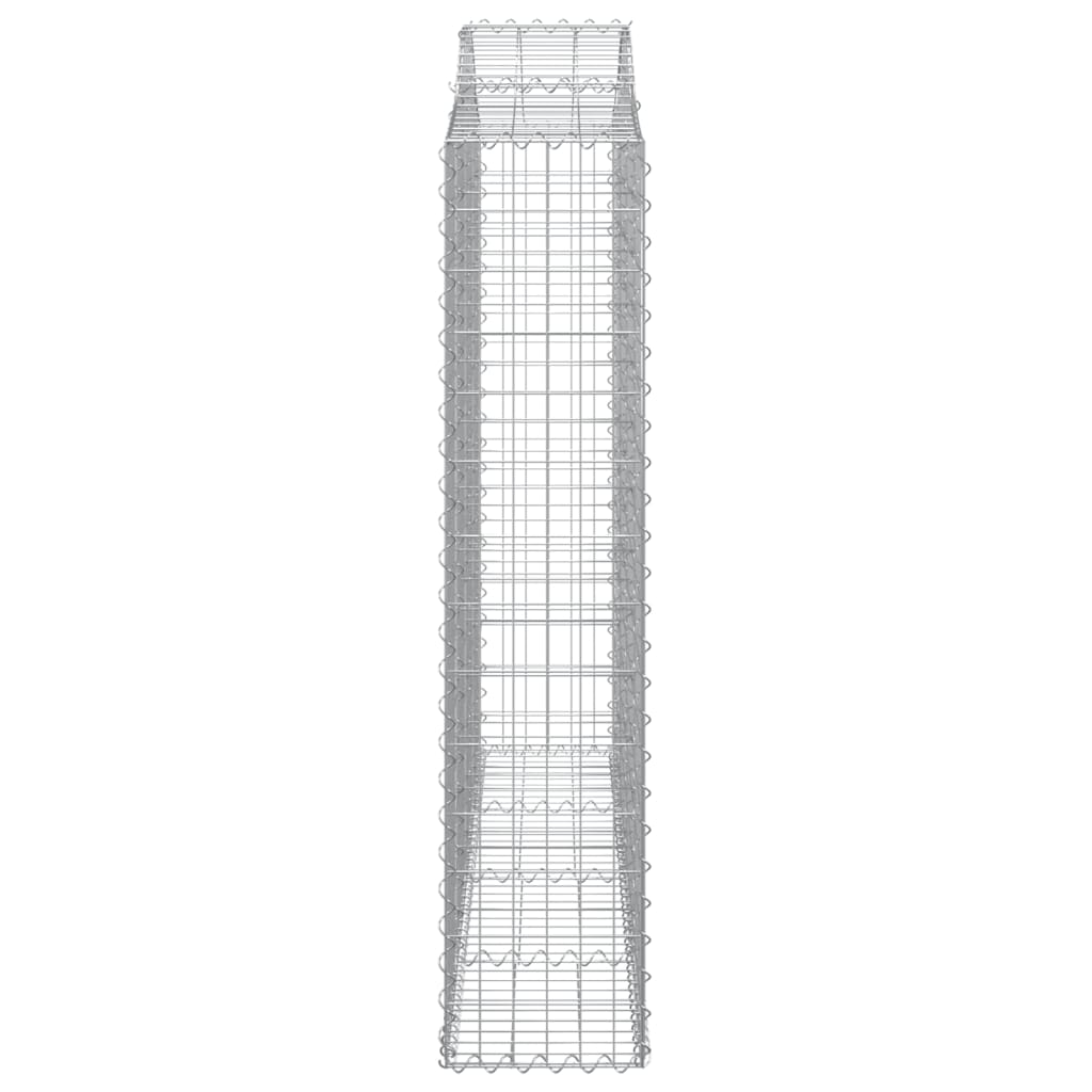 vidaXL Coș gabion arcuit 200x30x140/160 cm fier galvanizat vidaXL Coș gabion arcuit 200x30x140/160 cm fier galvanizat