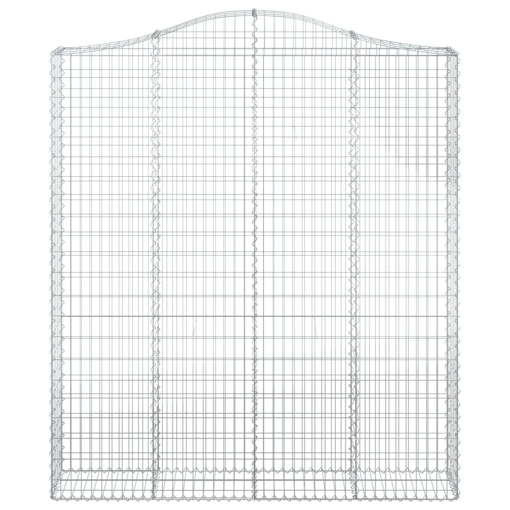 vidaXL Coș gabion arcuit, 200x30x220/240, fier galvanizat