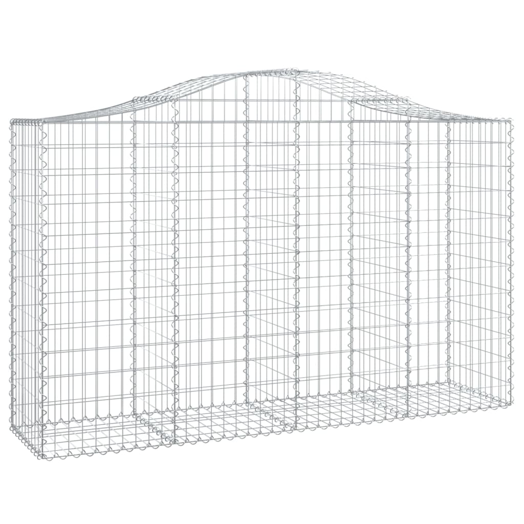 vidaXL Coș gabion arcuit 200x50x120/140 cm fier galvanizat vidaXL Coș gabion arcuit 200x50x120/140 cm fier galvanizat
