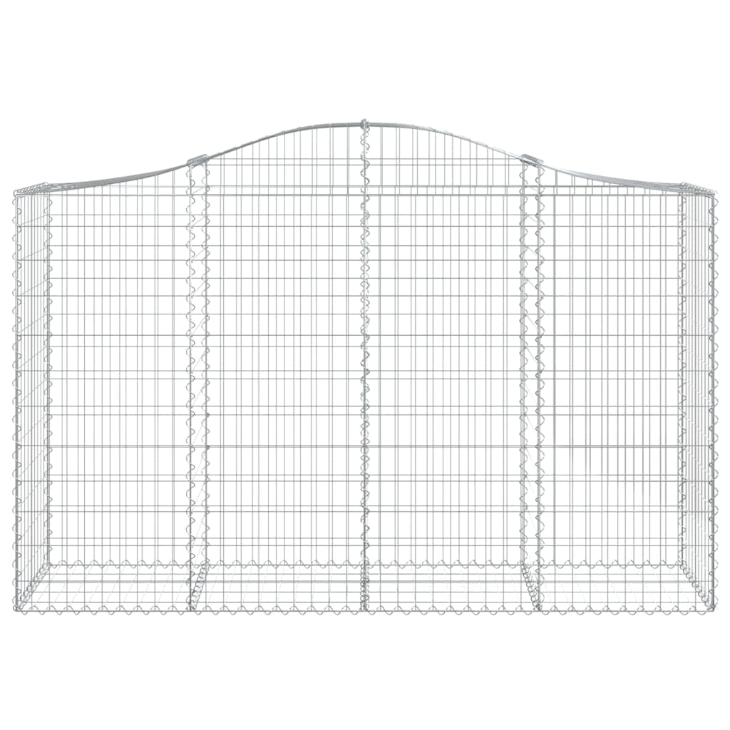 vidaXL Coș gabion arcuit 200x50x120/140 cm fier galvanizat vidaXL Coș gabion arcuit 200x50x120/140 cm fier galvanizat