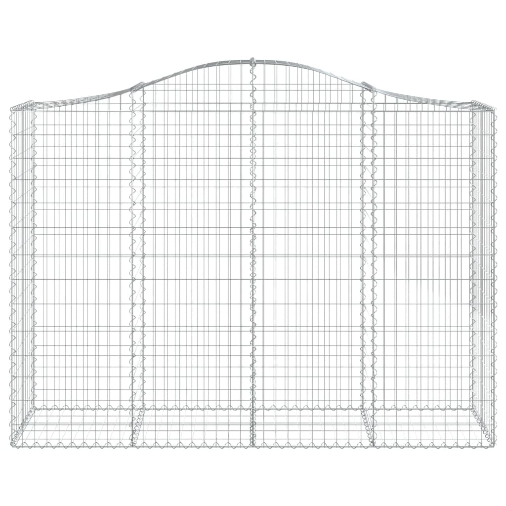 vidaXL Coș gabion arcuit, 200x50x140/160 cm, fier galvanizat vidaXL Coș gabion arcuit, 200x50x140/160 cm, fier galvanizat
