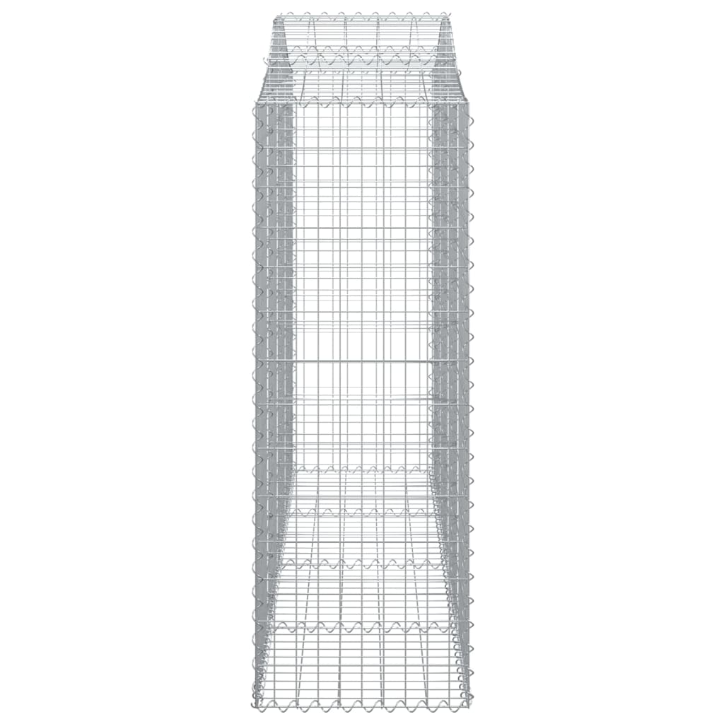 vidaXL Coș gabion arcuit, 200x50x140/160 cm, fier galvanizat vidaXL Coș gabion arcuit, 200x50x140/160 cm, fier galvanizat