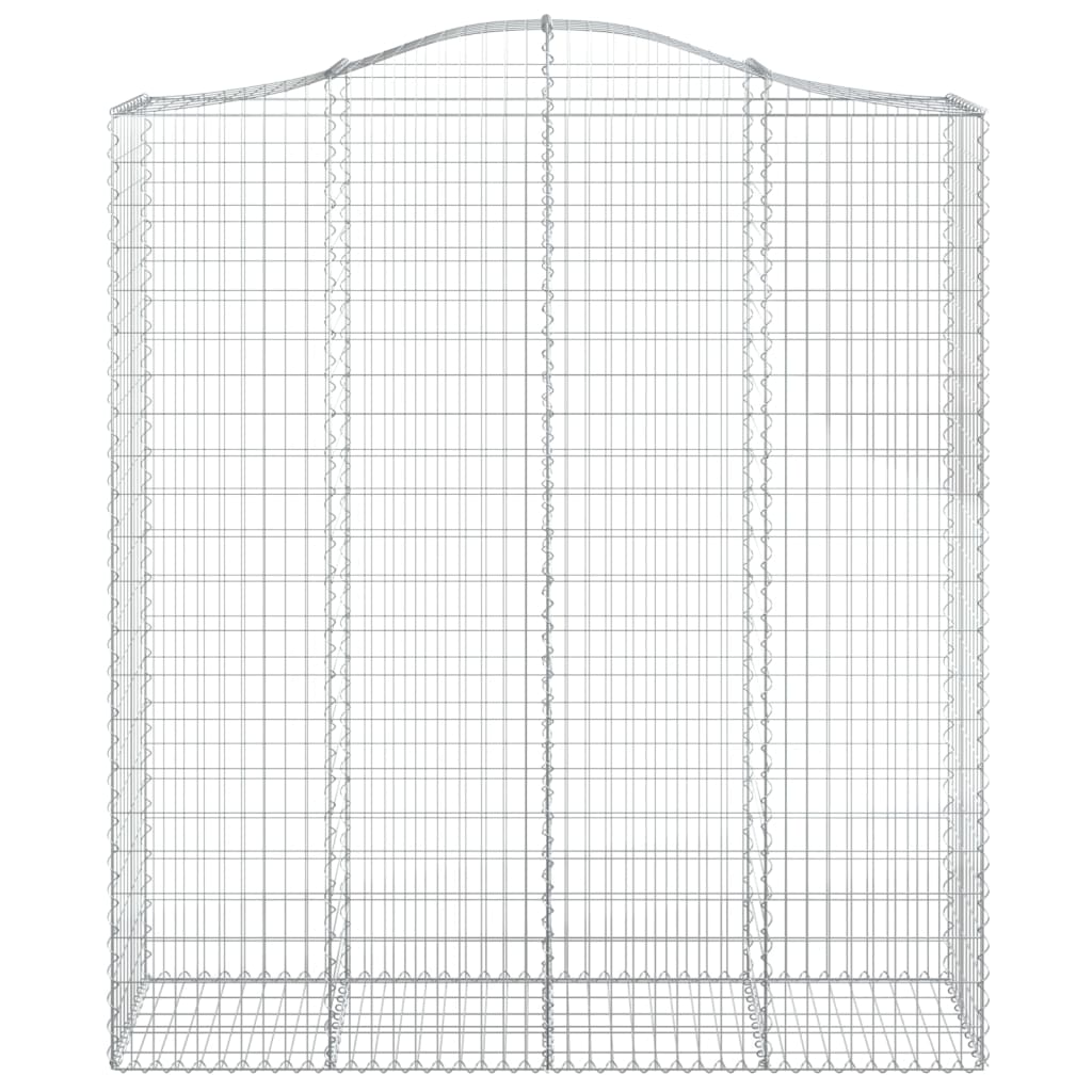 vidaXL Coș gabion arcuit, 200x50x220/240 cm, fier galvanizat