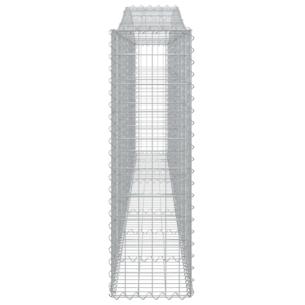 vidaXL Coș gabion arcuit 400x30x100/120 cm fier galvanizat