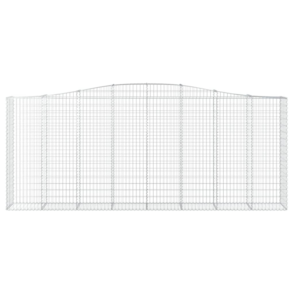 vidaXL Coș gabion arcuit, 400x50x160/180 cm, fier galvanizat vidaXL Coș gabion arcuit, 400x50x160/180 cm, fier galvanizat