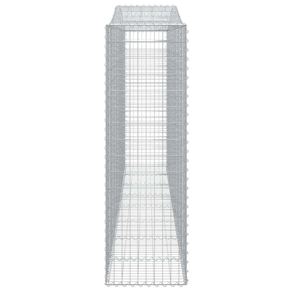 vidaXL Coș gabion arcuit, 400x50x160/180 cm, fier galvanizat vidaXL Coș gabion arcuit, 400x50x160/180 cm, fier galvanizat