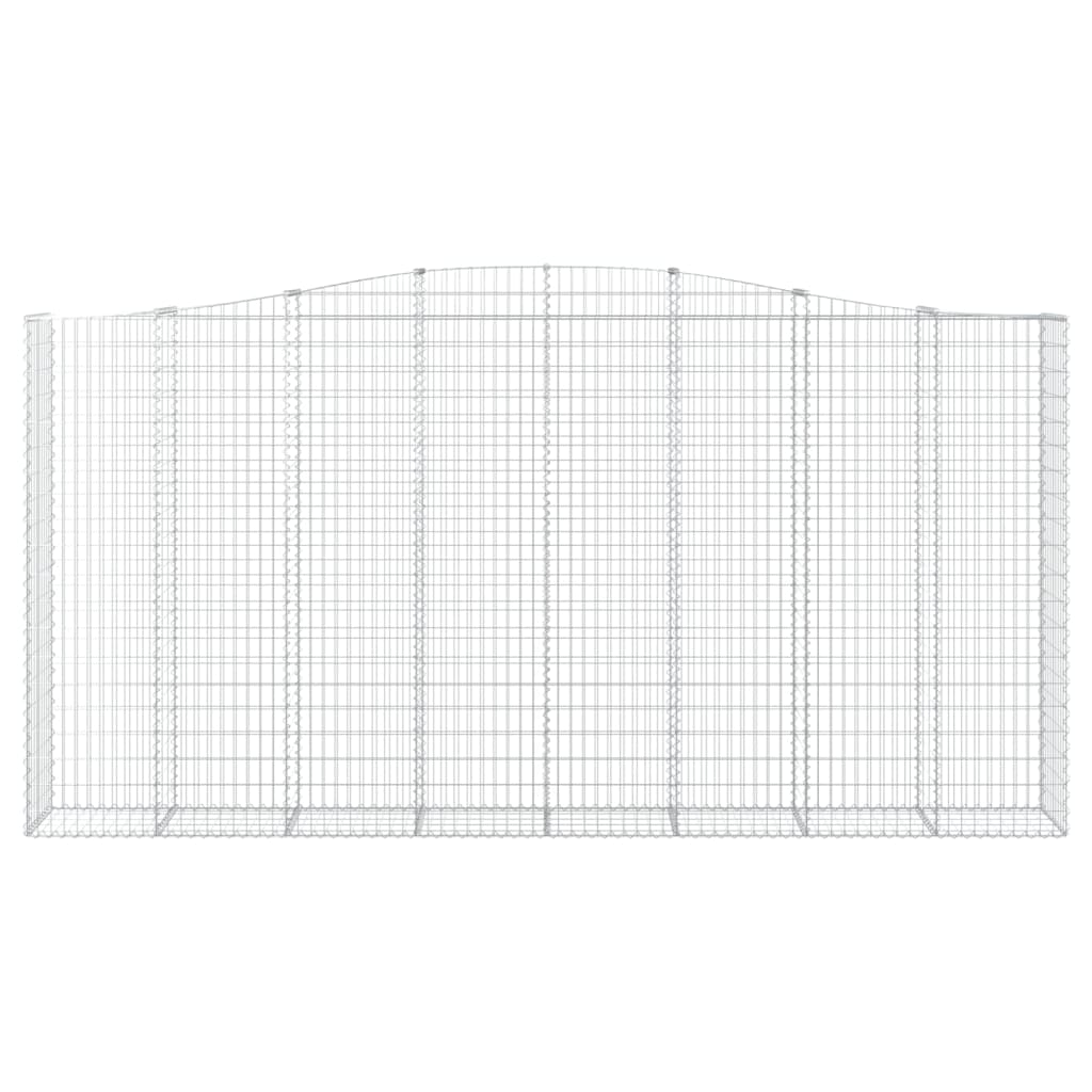 vidaXL Coș gabion arcuit 400x50x200/220 cm fier galvanizat vidaXL Coș gabion arcuit 400x50x200/220 cm fier galvanizat