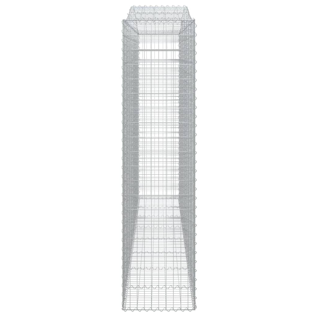 vidaXL Coș gabion arcuit 400x50x200/220 cm fier galvanizat vidaXL Coș gabion arcuit 400x50x200/220 cm fier galvanizat