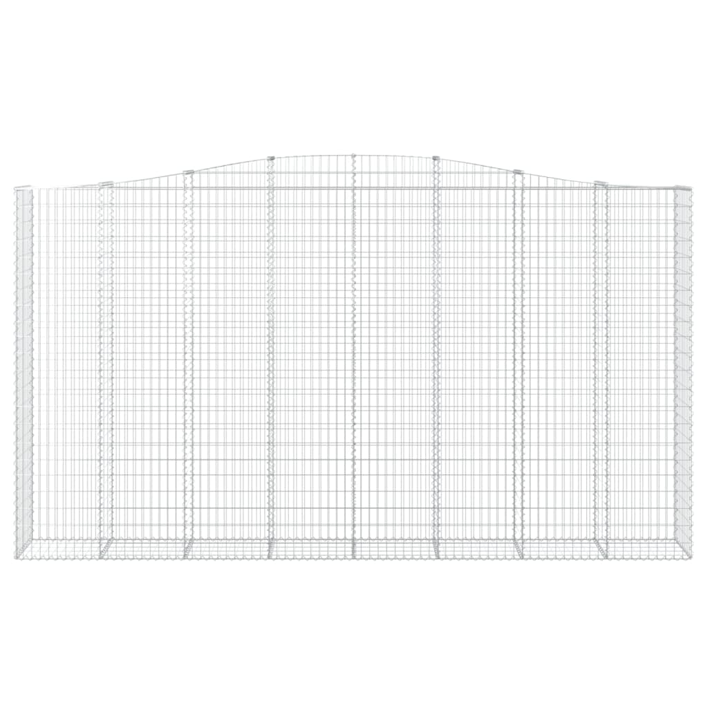 vidaXL Coș gabion arcuit 400x50x220/240 cm fier galvanizat