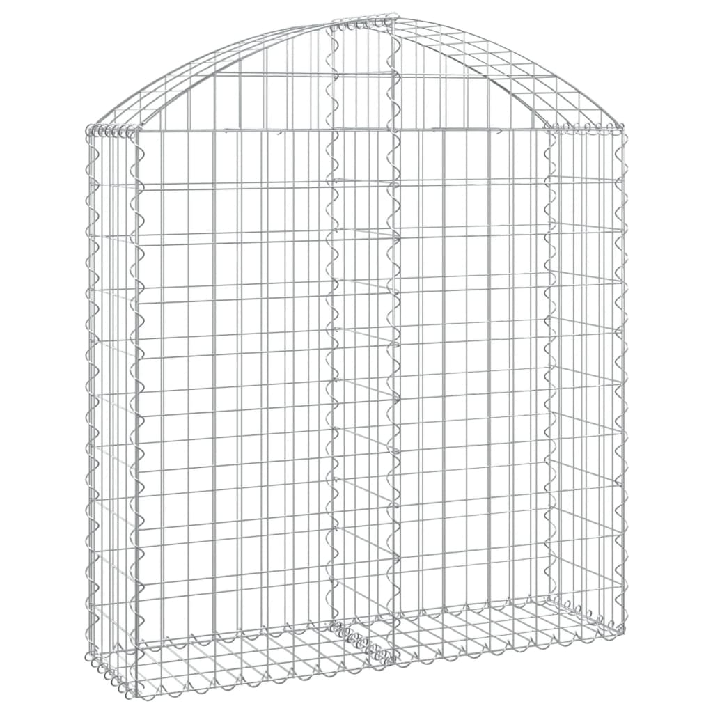 vidaXL Coș gabion arcuit, 100x30x100/120 cm, fier galvanizat vidaXL Coș gabion arcuit, 100x30x100/120 cm, fier galvanizat