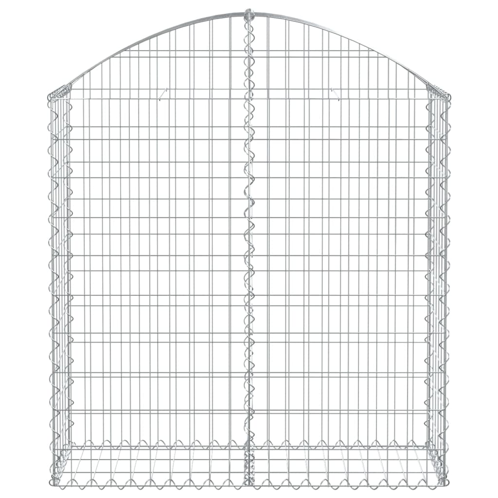 vidaXL Coș gabion arcuit, 100x30x100/120 cm, fier galvanizat vidaXL Coș gabion arcuit, 100x30x100/120 cm, fier galvanizat