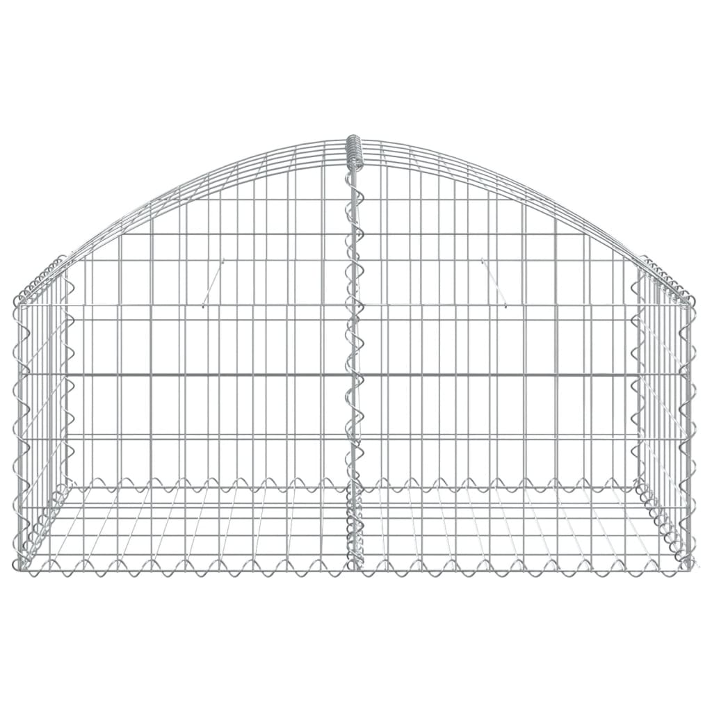 vidaXL Coș gabion arcuit, 100x50x40/60 cm, fier galvanizat vidaXL Coș gabion arcuit, 100x50x40/60 cm, fier galvanizat