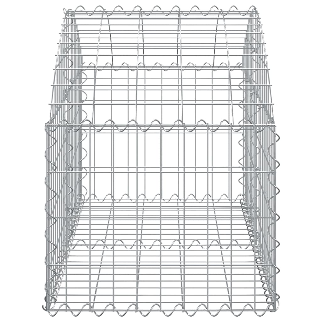 vidaXL Coș gabion arcuit, 100x50x40/60 cm, fier galvanizat vidaXL Coș gabion arcuit, 100x50x40/60 cm, fier galvanizat