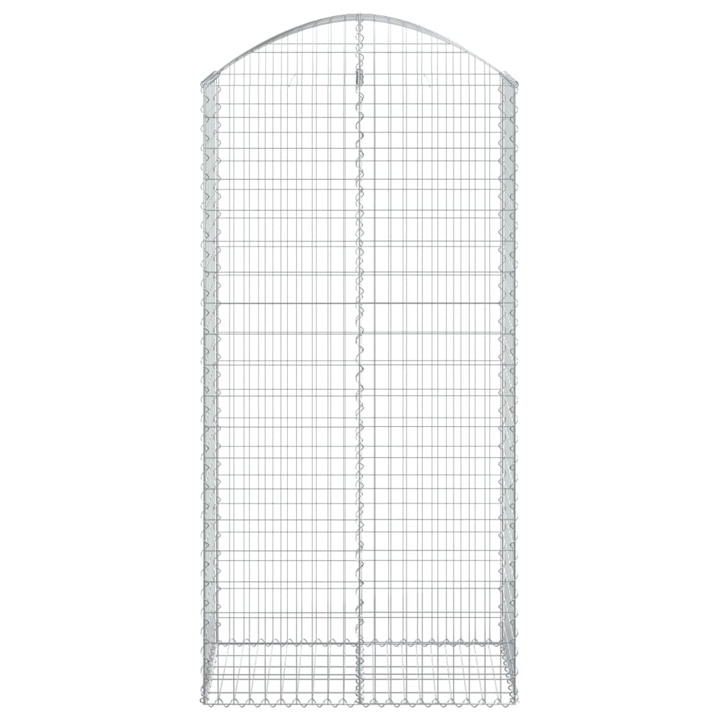 vidaXL Coș gabion arcuit, 100x50x200/220 cm, fier galvanizat vidaXL Coș gabion arcuit, 100x50x200/220 cm, fier galvanizat