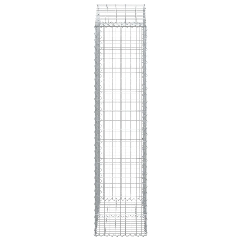 vidaXL Coș gabion arcuit, 100x50x200/220 cm, fier galvanizat vidaXL Coș gabion arcuit, 100x50x200/220 cm, fier galvanizat
