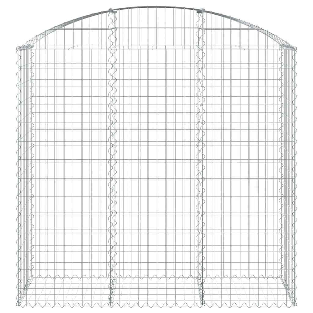 vidaXL Coș gabion arcuit, 150x50x140/160 cm, fier galvanizat